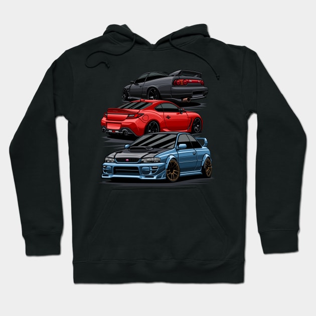 JDM Mix - 180sx, gr86 & gc8 Hoodie by Markaryan